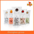 aluminum foil-plastic lined central seal cookie packaging bag with your design